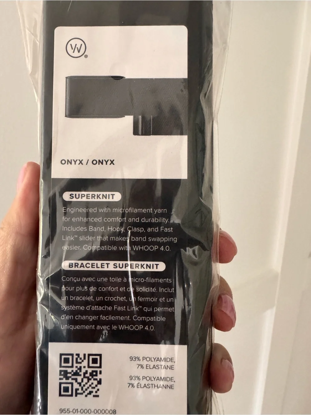 WHOOP SuperKnit Band — onyx - new unopened box